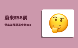 蔚来ES8鹤壁车友群_蔚来全新es8需要买长续航吗