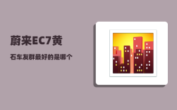 蔚来EC7黄石车友群_最好的是哪个
