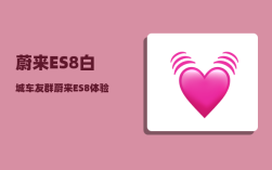 蔚来ES8白城车友群_蔚来ES8体验感如何