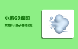 小鹏G9绵阳车友群_小鹏g9座椅记忆怎么设置
