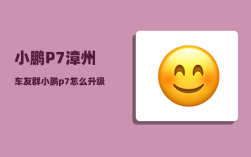 小鹏P7漳州车友群_小鹏p7怎么升级ota