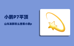 小鹏P7平顶山车友群_怎么查看小鹏p7的配置