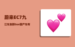 蔚来EC7九江车友群_Suv国产车有多少个品牌