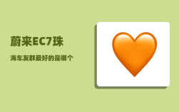 蔚来EC7珠海车友群_最好的是哪个