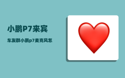 小鹏P7来宾车友群_小鹏p7麦克风怎么连接不上