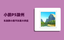 小鹏P5滁州车友群_小鹏汽车最大供应商