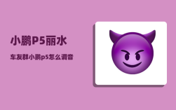 小鹏P5丽水车友群_小鹏p5怎么调音乐音效