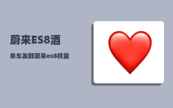 蔚来ES8酒泉车友群_蔚来es8权益有哪些