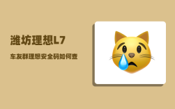 潍坊理想L7车友群_理想安全码如何查询
