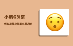 小鹏G3i常州车友群_小鹏怎么开启自动驾驶