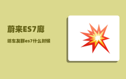 蔚来ES7廊坊车友群_es7什么时候改款