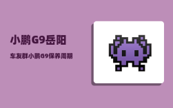 小鹏G9岳阳车友群_小鹏G9保养周期及费用