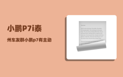 小鹏P7i泰州车友群_小鹏p7有主动避让吗