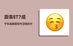 蔚来ET7咸宁车友群_蔚来守卫模式什么时候推出来