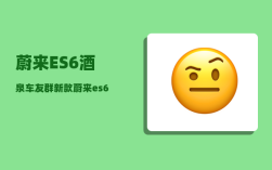 蔚来ES6酒泉车友群_新款蔚来es6优缺点
