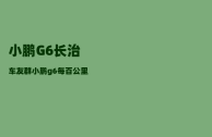 小鹏G6长治车友群_小鹏g6每百公里电耗
