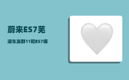 蔚来ES7芜湖车友群_11和ES7哪个配置好