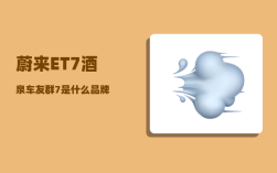 蔚来ET7酒泉车友群_7是什么品牌