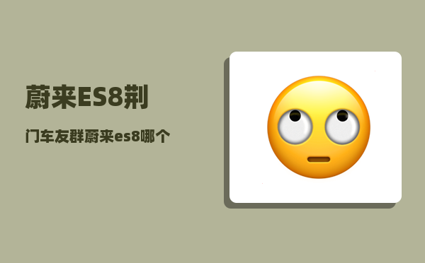 蔚来ES8荆门车友群_蔚来es8哪个配置较优-图1