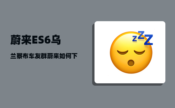 蔚来ES6乌兰察布车友群_蔚来如何下载应用-图1