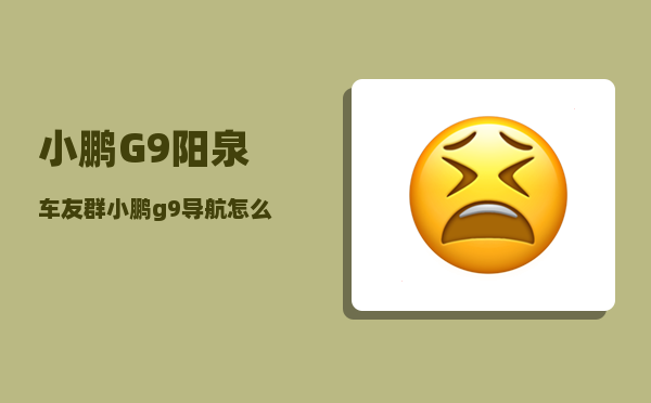小鹏G9阳泉车友群_小鹏g9导航怎么同步手机-图1