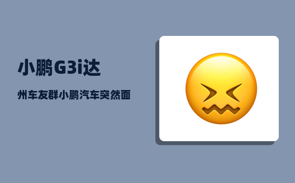 小鹏G3i达州车友群_小鹏汽车突然面临死亡的危机-图1