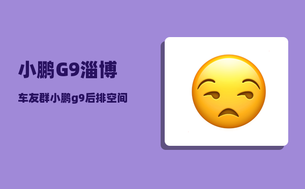 小鹏G9淄博车友群_小鹏g9后排空间为啥那么小-图1