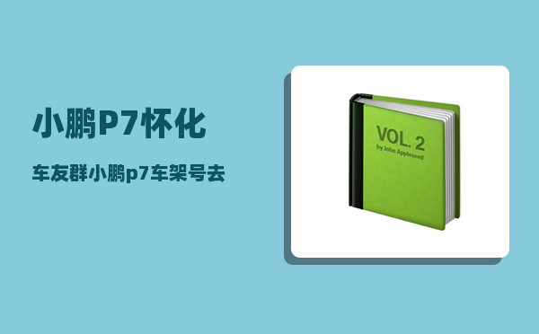 小鹏P7怀化车友群_小鹏p7车架号去哪里拓印-图1
