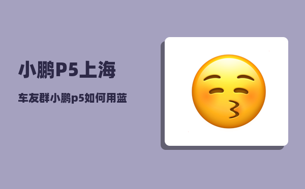 小鹏P5上海车友群_小鹏p5如何用蓝牙钥匙启动车辆-图1