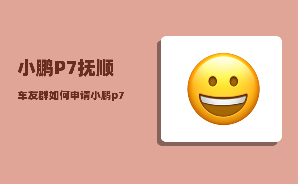 小鹏P7抚顺车友群_如何申请小鹏p7深度试驾48小时-图1