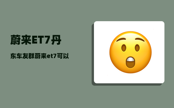 蔚来ET7丹东车友群_蔚来et7可以无线充手机吗-图1