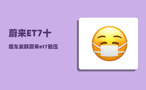 蔚来ET7十堰车友群_蔚来et7胎压报警怎么处理-图1