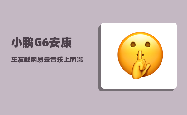 小鹏G6安康车友群_网易云音乐上面哪些歌能让人感叹-图1