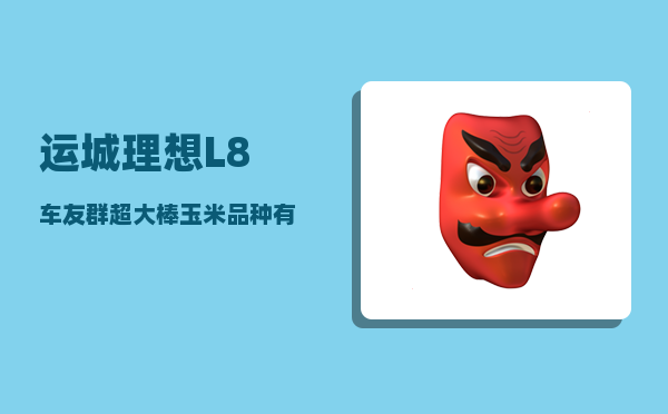 运城理想L8车友群_超大棒玉米品种有哪些-图1