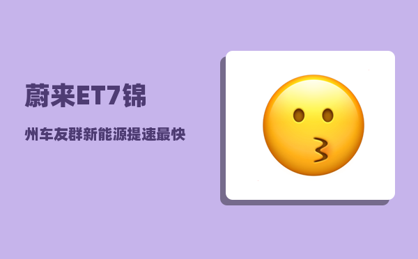 蔚来ET7锦州车友群_新能源提速最快的前10款车-图1