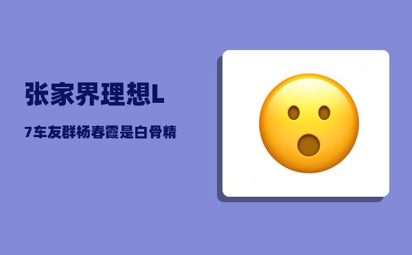 张家界理想L7车友群_杨春霞是白骨精扮演者-图1