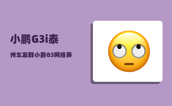 小鹏G3i泰州车友群_小鹏G3网络异常怎么处理呢-图1
