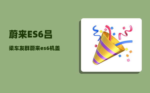 蔚来ES6吕梁车友群_蔚来es6机盖怎么开-图1