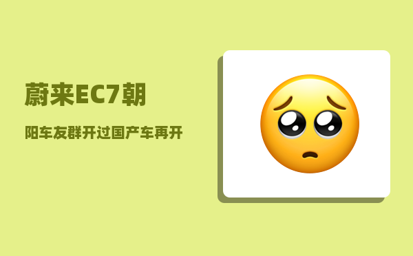 蔚来EC7朝阳车友群_开过国产车再开合资车-图1