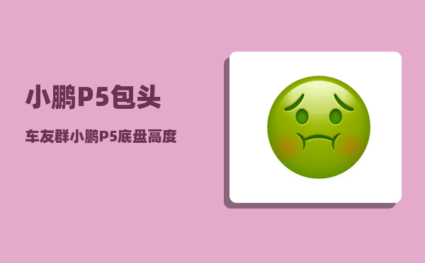 小鹏P5包头车友群_小鹏P5底盘高度-图1