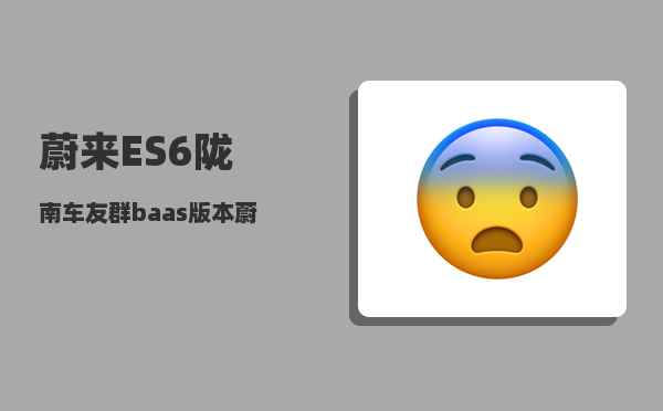 蔚来ES6陇南车友群_baas版本蔚来为什么便宜-图1