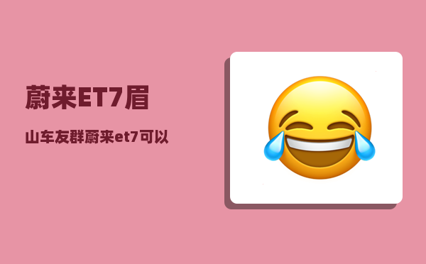蔚来ET7眉山车友群_蔚来et7可以无线充手机吗-图1