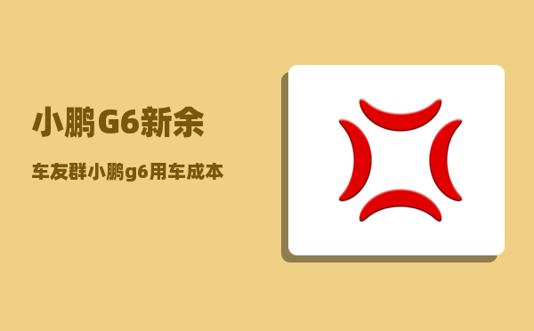 小鹏G6新余车友群_小鹏g6用车成本-图1