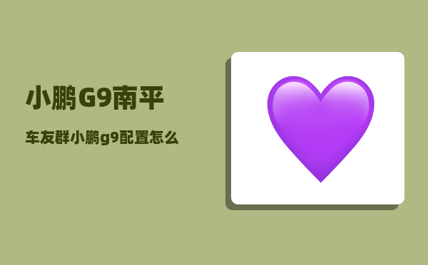 小鹏G9南平车友群_小鹏g9配置怎么选-图1