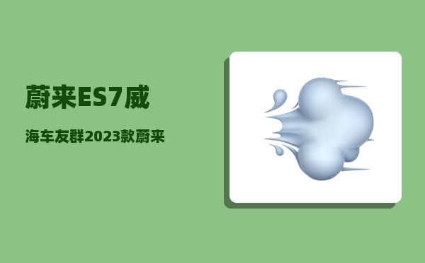蔚来ES7威海车友群_2023款蔚来es7和es6的区别-图1