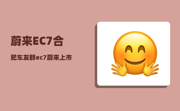 蔚来EC7合肥车友群_ec7蔚来上市时间-图1