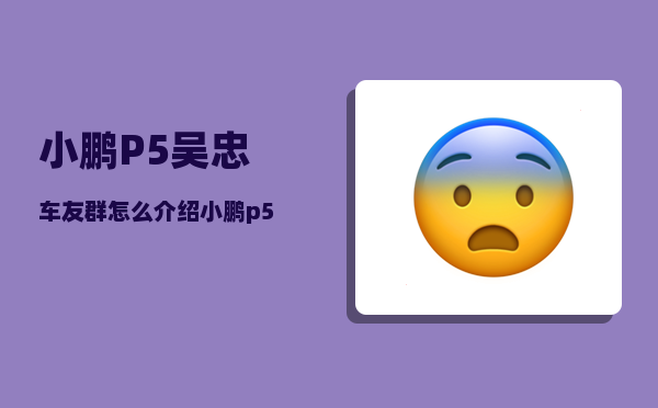 小鹏P5吴忠车友群_怎么介绍小鹏p5-图1
