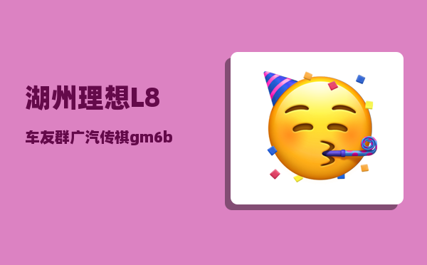 湖州理想L8车友群_广汽传祺gm6byd宋大通g50怎么选择-图1