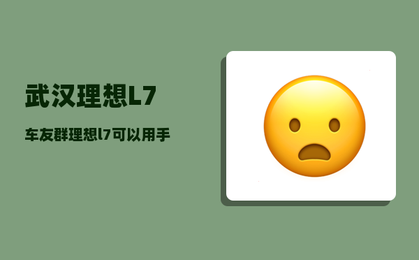 武汉理想L7车友群_理想l7可以用手机控制什么功能-图1