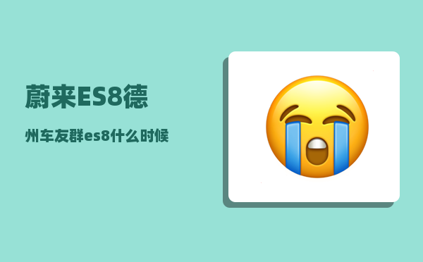 蔚来ES8德州车友群_es8什么时候大换代-图1